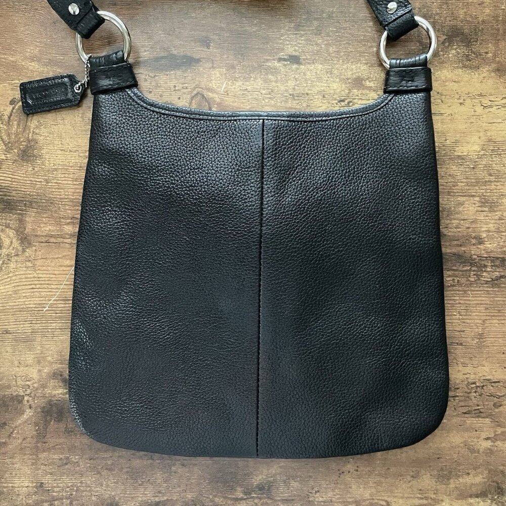 Coach Penelope Slim Crossbody Shoulder Bag Black Pebbled Leather B1168-F16533 - Picture 9 of 13